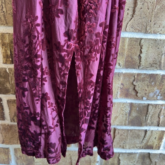 Cider Deep Red Floral Scarf - Picture 3 of 9